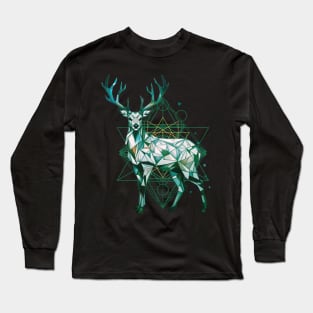 Geometric Deer Long Sleeve T-Shirt
